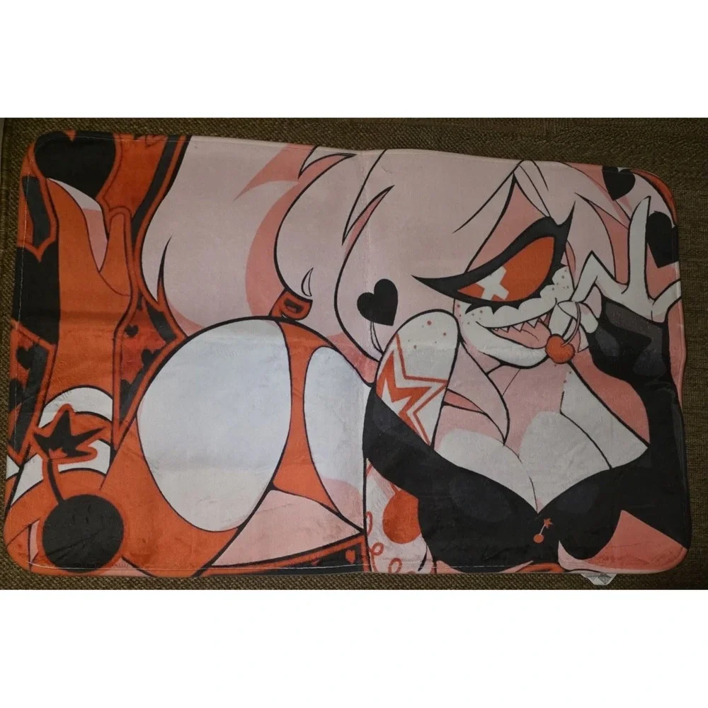 Cherri Bomb FLOOR Mat Desk Rug‎ Matches Hazbin Hotel Valentine's 2023 Playmat
